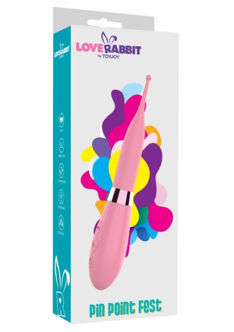 TOYJOY Pin Point Fest Vibrator silikonowy, 7 trybow, USB, fioletowy