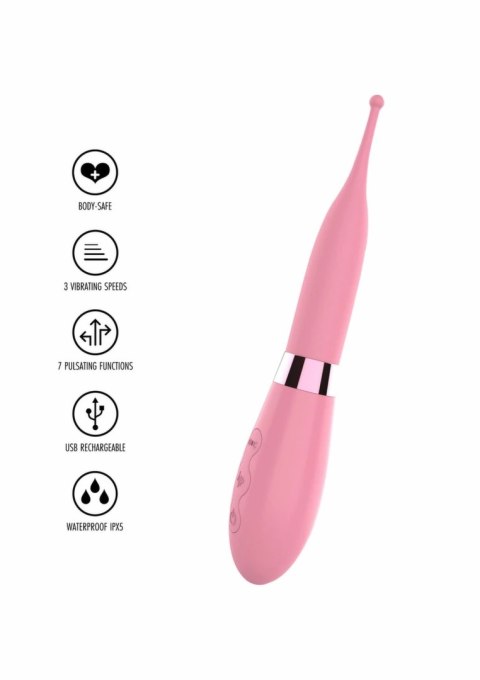 TOYJOY Pin Point Fest Vibrator silikonowy, 7 trybow, USB, fioletowy