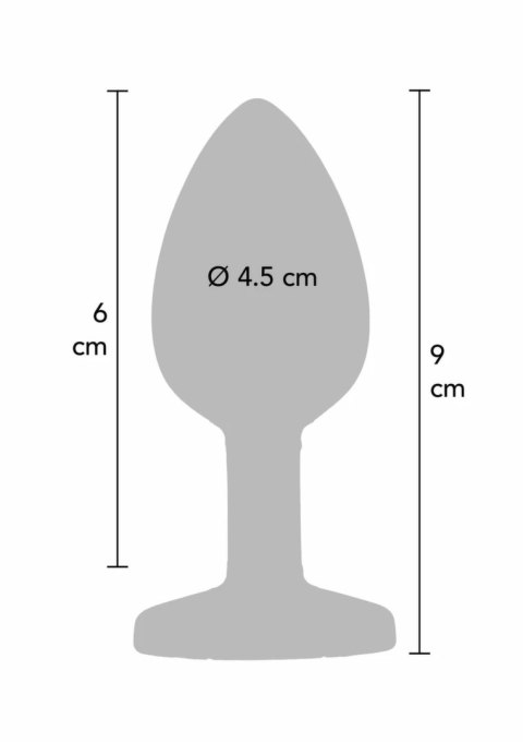 TOYJOY Rainbow Booty Jewel Large silikonowy z kryształem, tęczowy