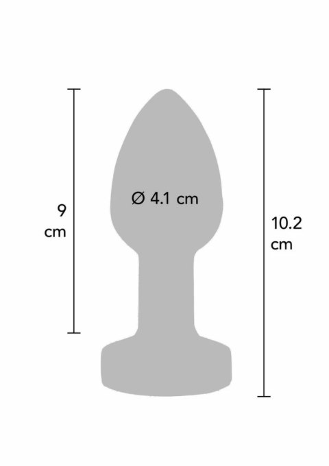TOYJOY The Glider Vibrating Plug Large stalowy, 7 trybow wibracji