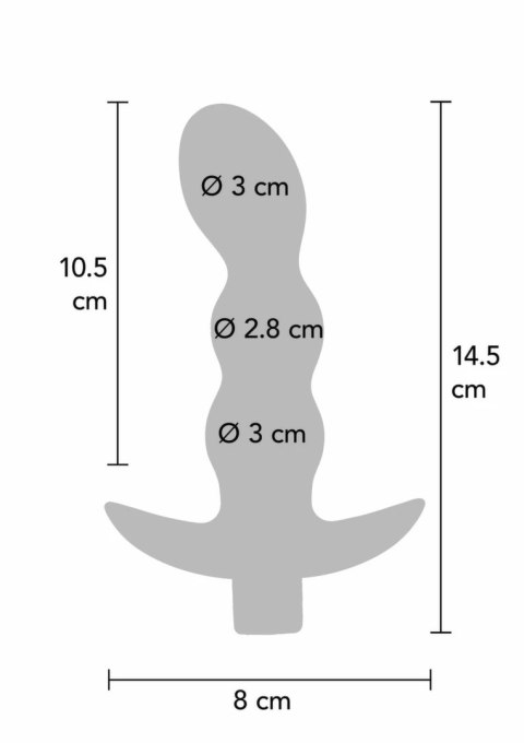 TOYJOY The Risque - wibrujący korek analny z pilotem, 6 trybow