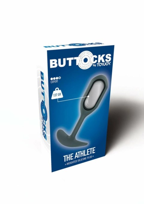 ToyJoy The Athlete Weighted Plug silikonowy 230g czarny 12cm