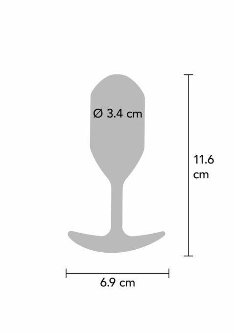 ToyJoy The Athlete Weighted Plug silikonowy 230g czarny 12cm
