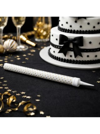 Fontanna party 26 cm - złote kropki DS7344