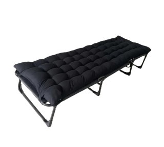 Składane Łóżko Turystyczne Polowe Kanadyjka 200x68 Cm Z Matercem Czarne