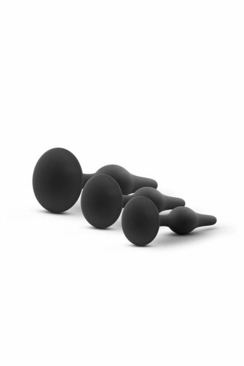 Blush Luxe Zestaw Anatomicznych Plugow Silikonowych Black 3 szt.