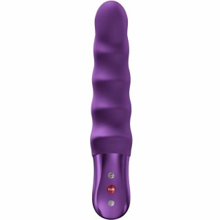 Fun Factory Stronic Surf Dark Violet - pulsator z falistą teksturą, 20 cm