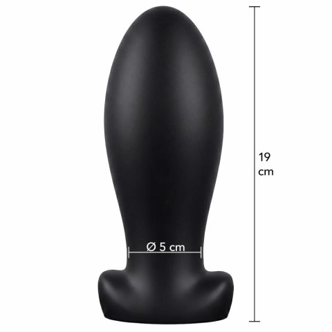 Hidden Desire Extreme Heavy Stretcher Plug XL silikonowy, czarny 7,5 cm