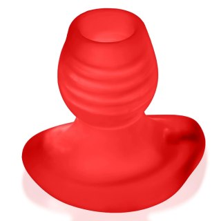 Oxballs Glowhole-2 Plug LED Morph Duży, Silikon TPR, Czerwony