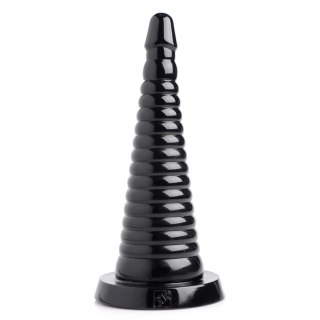 XR Brands Master Series model żebrowany duży czarny 28,5 cm