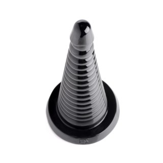 XR Brands Master Series model żebrowany duży czarny 28,5 cm