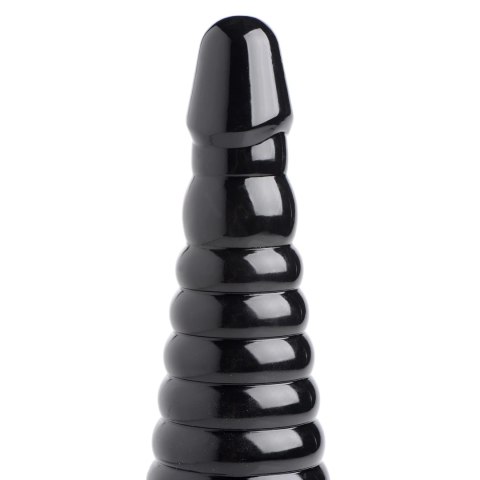 XR Brands Master Series model żebrowany duży czarny 28,5 cm