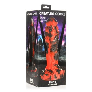 XR Brands Reaper silikonowy model intymny czerwono-czarny XL