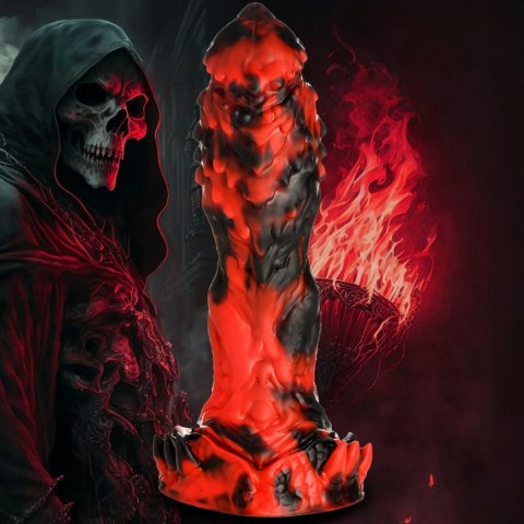XR Brands Reaper silikonowy model intymny czerwono-czarny XL