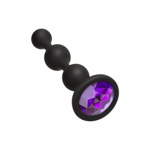 Doc Johnson Booty Bling Plug Portable silikonowy z koralikami i ozdobą