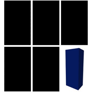 Papier 2m 50 arkuszy - SET76 czarny