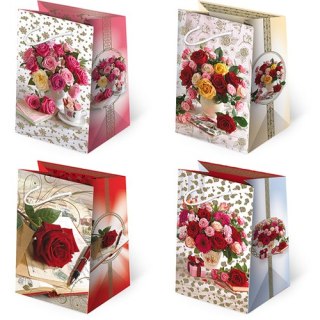 Torebki ozdobne 10szt. T-5L set 147 RÓŻA 10 x 16 x 6 cm