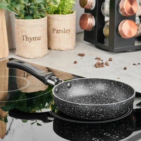 Patelnia marmurkowa non-stick Marmara Black 14 cm