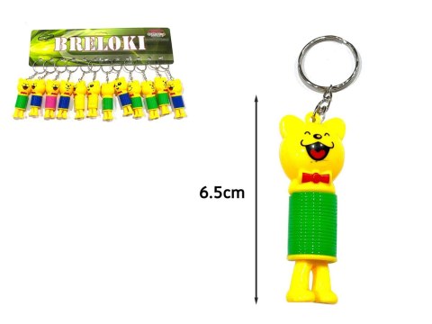 Brelok 12szt. miś sprężynka