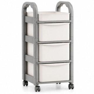 Plastikowy regał na kółkach szafka szuflady szafa 54,7x 33,5 x 24,5cm SZ56