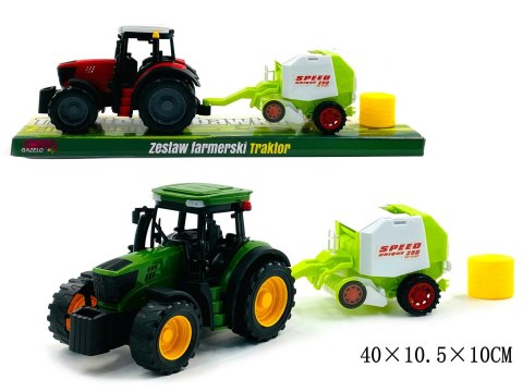 Traktor z maszyną rolniczą 40 x 10,5 x 10cm