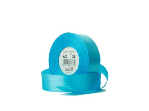 Wstążka satynowa 25mm/32m BŁĘKIT 4szt AX25-38
