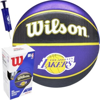 PIŁKA DO KOSZYKÓWKI WILSON NBA LA LAKERS KARTON POMPKA