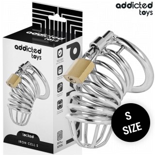 Addicted Toys Locked - metalowy system kontroli 4 cm S, srebrny