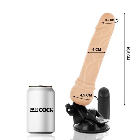 BASECOCK Wibrator model pilot zdalny 19,5x4 cm elastyczny TPE