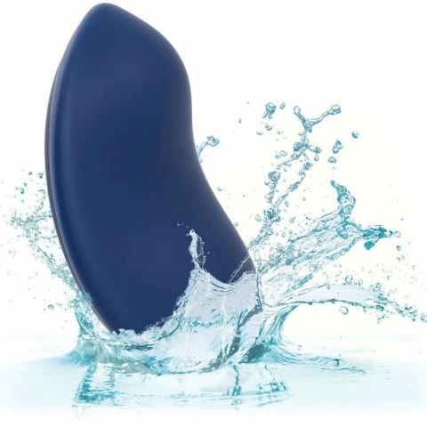 CalExotics Cashmere Velvet Curve Blue - Masażer silikonowy 10 trybow IPX7