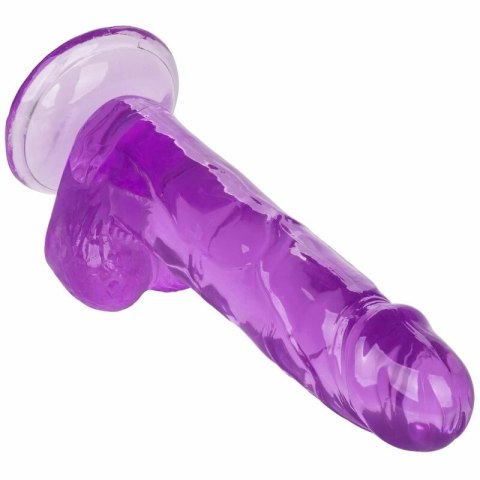 CalExotics Queen Size Model Fioletowy 15,3 cm - Elastyczny System z Przyssawką
