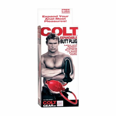 Colt Expandable Plug pompowany lateksowy 10 cm czarny