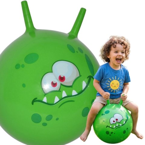 PIŁKA DO SKAKANIA Z ROGAMI SKOCZEK 45CM ZIELONY ENERO TOYS