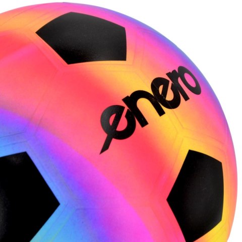 PIŁKA NOŻNA WINYLOWA RAINBOW 21CM 200G ENERO