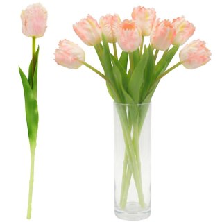 TULIPAN RÓŻOWY 38CM JAK ŻYWY DEKORACJA WIOSENNA