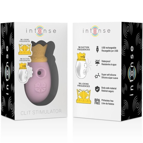 Intense Climax Air Pulse - stymulator z 10 trybami i funkcją masażu, rożowy