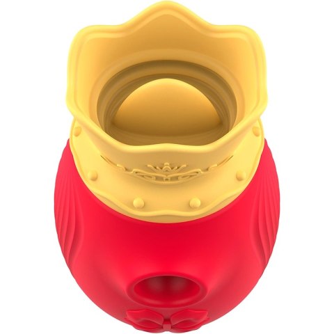 Intense Clitorial Pulsator Red - 10 Trybow Fali i Ruchu, Wodoodporny