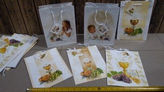 Torebka prezentowa 12szt. KOMUNIA ŚW. 22X18