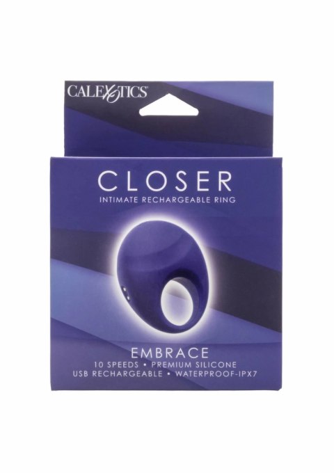 CalExotics Rechargeable Ring Embrace silikonowy, wodoodporny, 10 trybow