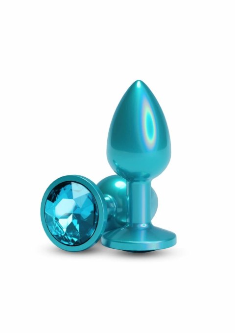 Doc Johnson Iridescent Plug Small chromowany anatomiczny rozmiar S