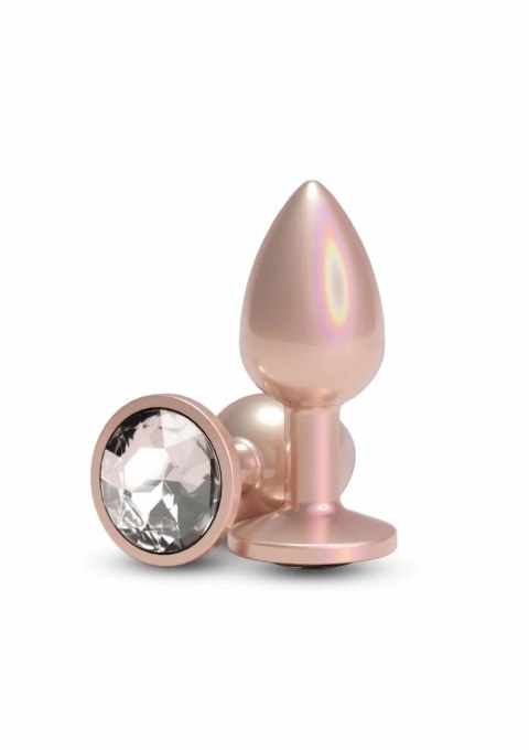 Doc Johnson Iridescent Plug Small chromowany anatomiczny rozmiar S