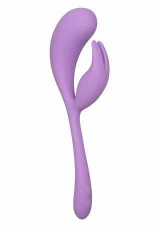 CalExotics Elle Liquid Silicone Dual Flicker elastyczny masażer 10 trybow