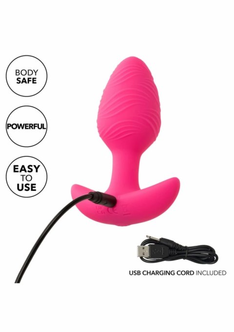 Cheeky Cheeky Glow Vibrating Plug S silikonowy świecący IPX7 USB