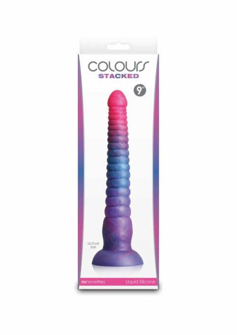 Colours Stacked 9 inch - model trojkolorowy, silikon premium