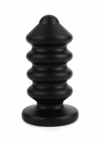 Mr. Steel Ass Blaster Small - stalowy korek anatomiczny, czarny, S