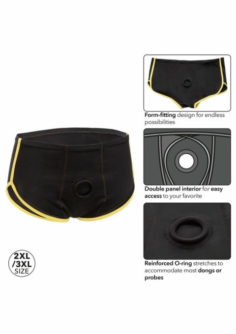 CalExotics Boundless Brief czarno-żołte - komfortowy pas intymny M