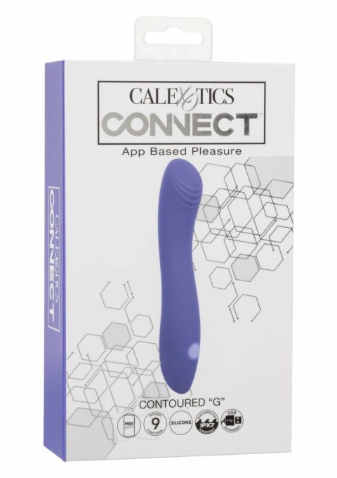 CalExotics Connect Contour G silikonowy model z aplikacją, fioletowy