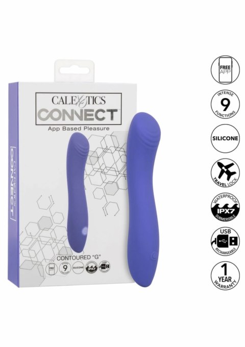 CalExotics Connect Contour G silikonowy model z aplikacją, fioletowy