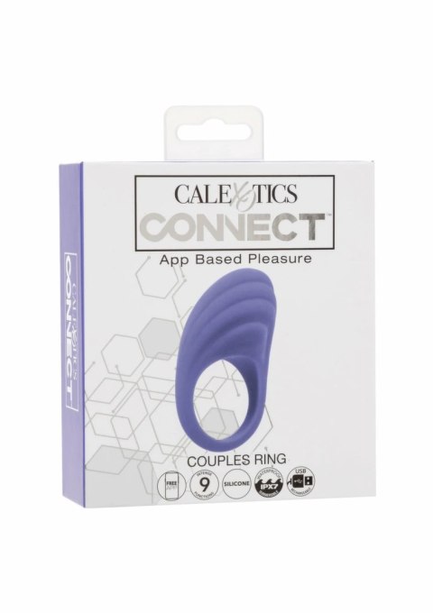 CalExotics Connect Couples Ring silikonowy, sterowany aplikacją, wodoodporny
