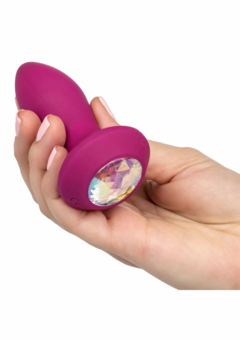 CalExotics Power Gem Vibrating Petite Crystal Probe silikonowy fioletowy